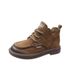 Women's plus Size Lace up Martin Boots round Toe Soft Soled Ankle Boots Retro Comfortable New Autumn_vogvips.com