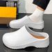 Men's Women's Summer Breathable, Waterproof, Non-Slip Kitchen Slip-On Beach Shoes, Toe-Toe Sandals And Slippers_vogvips.com