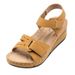 New Women's Slope Heel Magic Buckle Thick Sole Large Mom Sandals_vogvips.com