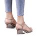 silver Rhinestone Sandals Women, 2025 Summer New Style, Elegant Thin Heel, One-strap, Fairy-style, Suitable For Pairing_vogvips.com