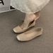 Retro Flat Shallow Single Shoes, Gentle And Suitable For Pairing With Skirts, 2025 Autumn New Style, Square Toe, Soft_vogvips.com