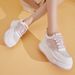 2024 Spring Summer Sneakers Sports Thick Sole Casual Dad Women's Mesh Breathable Height Increasing White Shoes_vogvips.com