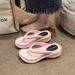 Summer EVA Stepping On Shit Touching Word Women, Thick Bottom Slippers For Fashion, High End, Beach Sandals_vogvips.com