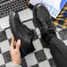 European Warm Series Men's Martin British Style High Top Winter Plush Mid-Top Leather Shoes Black Work Cotton Short Boots_vogvips.com
