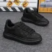 Designer Embossed Platform Lace Up Chunky Thick Soled White Sneakers New Korean Version Style Flat Casual Sports Shoes_vogvips.com