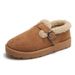 Birken Furry 2025 Winter Retro Style Thick Sole Fleece Lined Thickened Snow Boots Cross-Border Plus Size Shoes For Women_vogvips.com