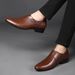 Unbeatable Quality Men's Formal Leather 2025 New Business Casual Large Size British Black Shoes Men's Fashion_vogvips.com