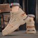 New Leather Spring Men's Shoes High-top Men's Heightening Tooling Martin Boots_vogvips.com
