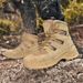 Tactical Boots, Outdoor Hiking, Mountain Climbing, Hunting, Exploration, Rescue Shoes, Light Soled, Mid Top Desert Work Boots, Men's_vogvips.com
