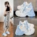 Summer Thick-Soled Versatile Casual Sports White Hot-Selling Women's Dad Shoes Women 2025 Spring And Autumn New Style_vogvips.com