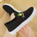 Fashion Single White Spring And Autumn New Canvas Student Slip-On Versatile Casual Women's Shoes_vogvips.com