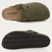 Crestar Suede Clogs Slippers Women Men Fashion Cork Clogs Footbed Leather Mules Unisex Slip-on Beach Shoes With Arch Support_vogvips.com