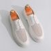 Euro Step Abrasion Resistant Summer New Breathable Mesh Brogue Trendy Soft Sole Men's Leather Slip-On Casual Shoes_vogvips.com