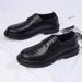 2025 Spring New Versatile Black Genuine Breathable Soft Sole Business Casual Men's Leather Shoes_vogvips.com
