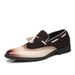 Men's slip-on bean shoes men's plus-size fringe loafers_vogvips.com