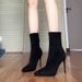High Heel Ankle For Women 2025 Autumn Winter New Pointed Toe Sexy Black Suede Stiletto Bare Internet Celebrity Elastic_vogvips.com