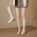 Over-the-Knee Boots For Women, Chunky Heel, Slimming Black Stretch Autumn And Winter New Versatile High Tube Riding_vogvips.com