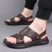 Men’s Shoes New Summer Casual Genuine Leather Men's Sandals First Layer Cowhide Beach Men's Shoes_vogvips.com