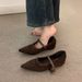 New Arrival: Women's Height-Increasing Pointed-Toe Leopard Print Shoes, Spring/Autumn 2026, Wedge Heel, Suitable For_vogvips.com
