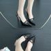 Baotou Women's Sandals 2024 New Patent Leather Versatile Stiletto Professional Work High Heels One-Strap Open Back_vogvips.com