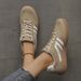 Mix Color Women's Autumn Sneakers Fashion Splicing Flat Heel Vulcanized Female Lace-Up Non-Slip Pu Leather Casual Shoes_vogvips.com