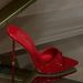 2025 Summer New Patent Leather Shallow Mouth Backless High Slippers Red Fashion Thin Heel Pointed Open Toe Sandals For_vogvips.com