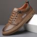 Euro Step Clearance Genuine Leather 2025 Spring New Fashion Men's Sneakers Trendy Sole Soft Surface Casual Shoes_vogvips.com