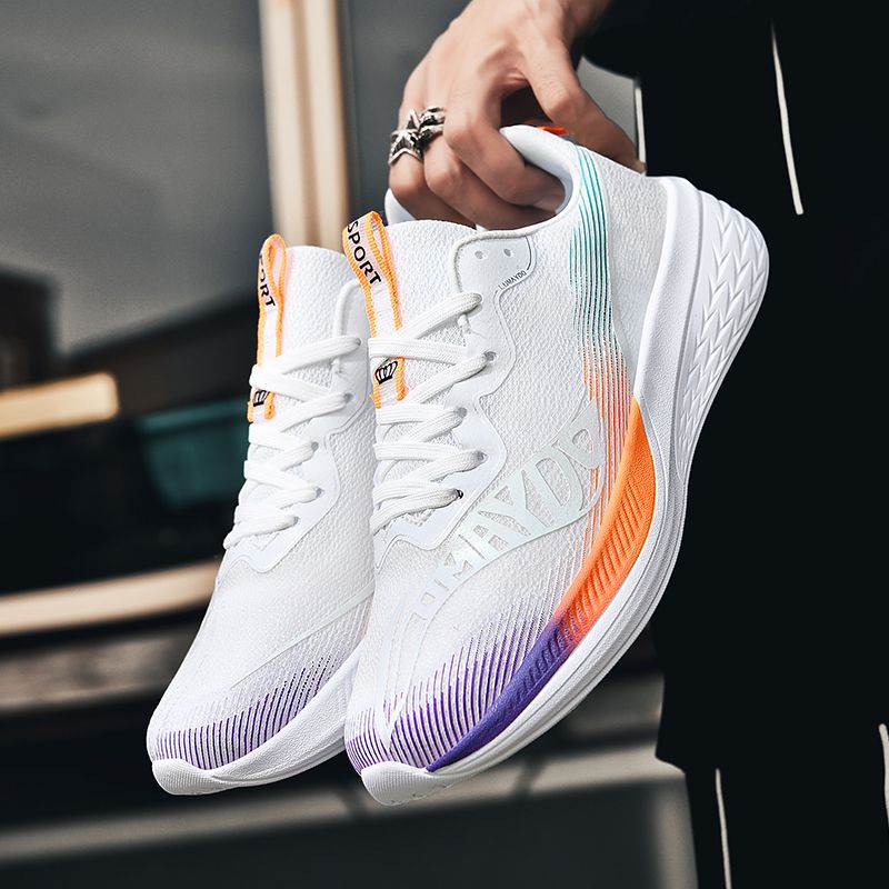 New Model Running Shoes - Lightweight, Breathable Mesh Upper, Soft Sole, Anti-slip, Speed Racing Couple Sports Shoes_vogvips.com