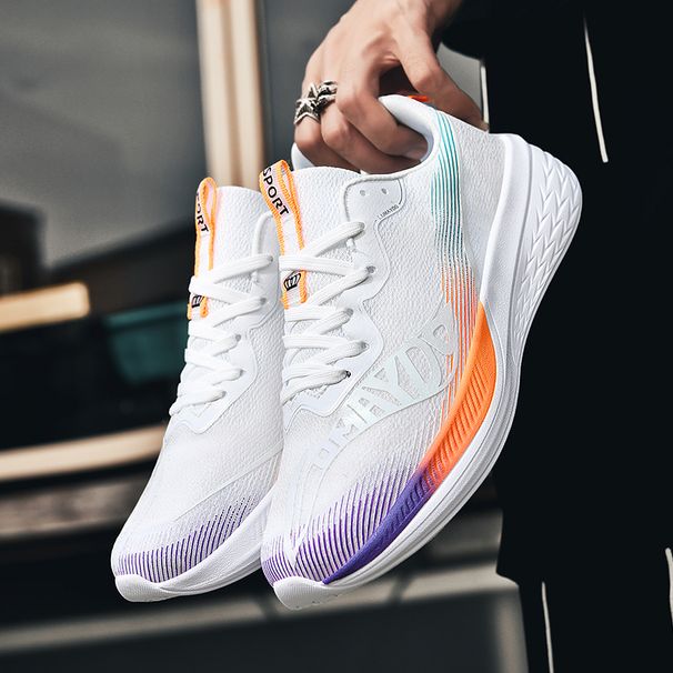 New Model Running Shoes - Lightweight, Breathable Mesh Upper, Soft Sole, Anti-slip, Speed Racing Couple Sports Shoes_vogvips.com