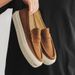 Summer Casual Leather New Trend Loafers Fashion Soft Bean Shoes Low-top Men's Slip On Flats Leisure Walk Moccasins_vogvips.com