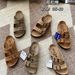 26SS Shoes Summer Cowhide New BK Genuine Leather Cork Thick Sole Sandals Men's One-Strap Slippers Women's_vogvips.com