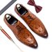 Explosive alligator leather shoes men's business casual leather men's shoes British trend pointed head is Put on shoes_vogvips.com