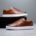 Men Premium Leather Casual Sneakers Non Slip Platform Lace Up Business Walking Shoes_vogvips.com