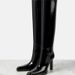 New Patent Leather Black Heels High Women Square Toe Thin Heel Straight Over-The-Knee Long Boots_vogvips.com