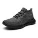 Neutral Round Toe Mesh Layer Fabric Surface Single With Front Lace Up Lazy Shoes, Shock Absorption, Flat Heel Casual_vogvips.com