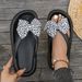 Summer Sexy Leopard Print Bow Decoration Women's Flip Flops Beach Walk Party Vacation Home Comfort Versatile Fashion Flat Sandal_vogvips.com