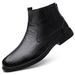 Leather Boots High-top Sleeve Leather Surface Foot Casual Leather Shoes Men's Shoes_vogvips.com