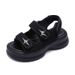 Sandals 2024 New Summer Fashion Velcro Thick Soles 100 Match Network Red Shoe Trend Generation_vogvips.com