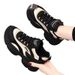 2025 New Thick-Soled Trendy Non-Slip Dad For Women Spring And Autumn Panda Shoes Black Sneakers That Make Feet Look_vogvips.com