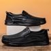 Men's Slip-On Casual Leather Shoes, Men's Soft Sole Lightweight Loafers, Easy-Wear Moccasins 8189_vogvips.com