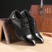 2026 Spring And Autumn New Men's Business Dress Casual Leather Korean Edition Pointed British Photography Groom Wedding_vogvips.com