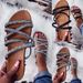 Women's Shoes Large Size Sandals Summer New Round Head Rhinestone One Line Flat Bottom Casual Slippers For Women_vogvips.com