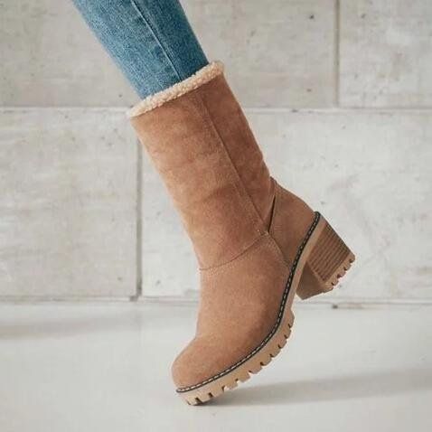 Cross-border European And American Fur Boots Foreign Trade Cross-border Autumn And Winter Woolen Short Boots Women's Boots Trendy_vogvips.com