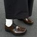 ShoeVault Square Toe Derby Men's Summer Boxing Retro Thick Sole Trendy Brand Wedding Groom Shoes_vogvips.com