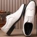 Suitable For All Seasons New Spring And Autumn Large Size Men's Brogue Carved Leather Korean Style Lace-up Fashion Trend Shoes_vogvips.com