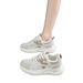 Soft Sole Black Dad Shoes For Women, Summer Breathable Lightweight Non-Tiring Work Shoes, Non-Slip Sneakers_vogvips.com