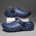 Summer New Men's Casual Thick Soled Hole Shoes Non Slip Eva Fashionable Wear Resistant Indoor And Outdoor Beach Sandals_vogvips.com