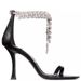 Women's Shoes New Genuine Leather High Heels Women's Stiletto Sandals Sexy Patent Leather Stiletto Sandals Rhinestones One Strap Square Toe Open Toe_vogvips.com