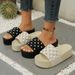 Rhinestone Sponge Platform Sandals For Women Summer Beach Holiday Slippers_vogvips.com