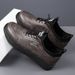 Leather Thick Sole Business White British Style Slip-On Men's Casual Shoes_vogvips.com